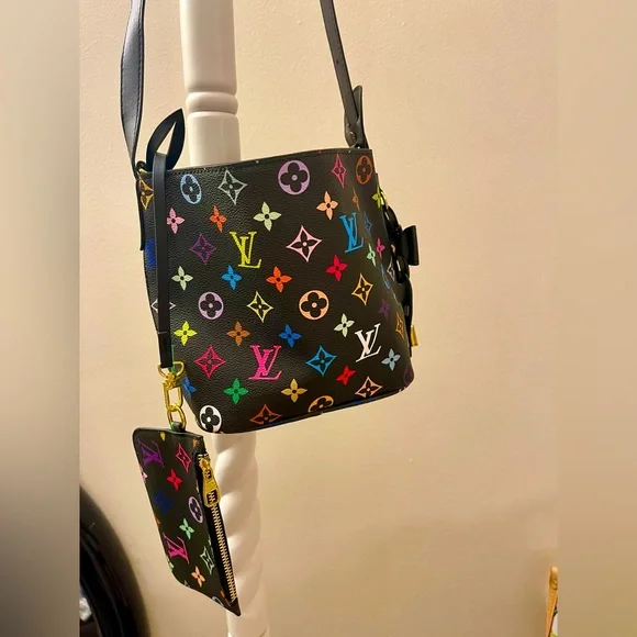Multicolor Monogram Mini Bucket Bag - Picture 7 of 15